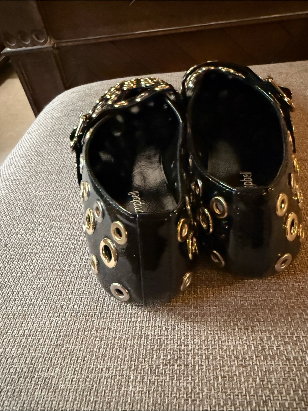 Jeffrey Campbell Black Grommet Mary Jane Flats - Picture 6 of 7